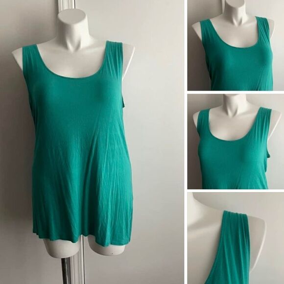 Turquoise Tank Top by Tahari, Size 1X - Picture 1 of 8